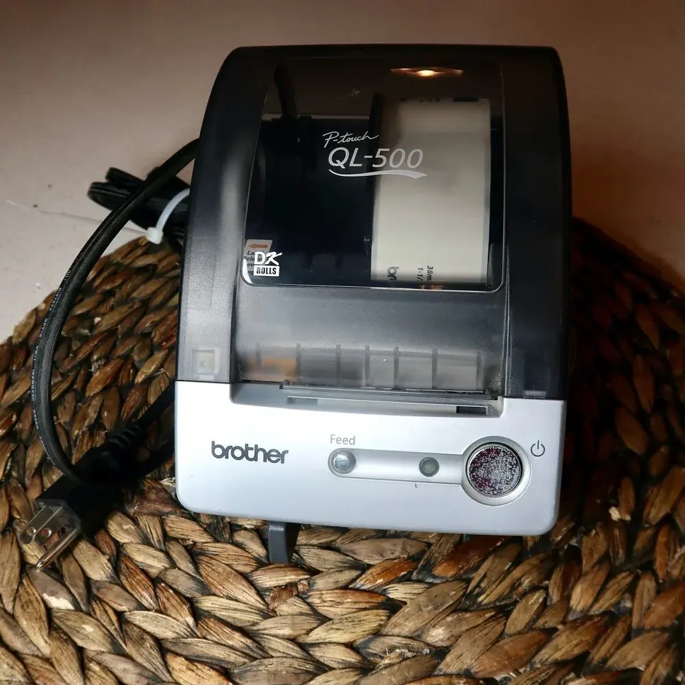 Brother P-touch QL-500 thermal label printer Ser. No. U61050-G4G111378